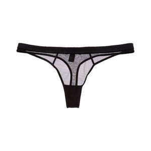 Kiki De Montparnasse Womens Illusion Thong, Black